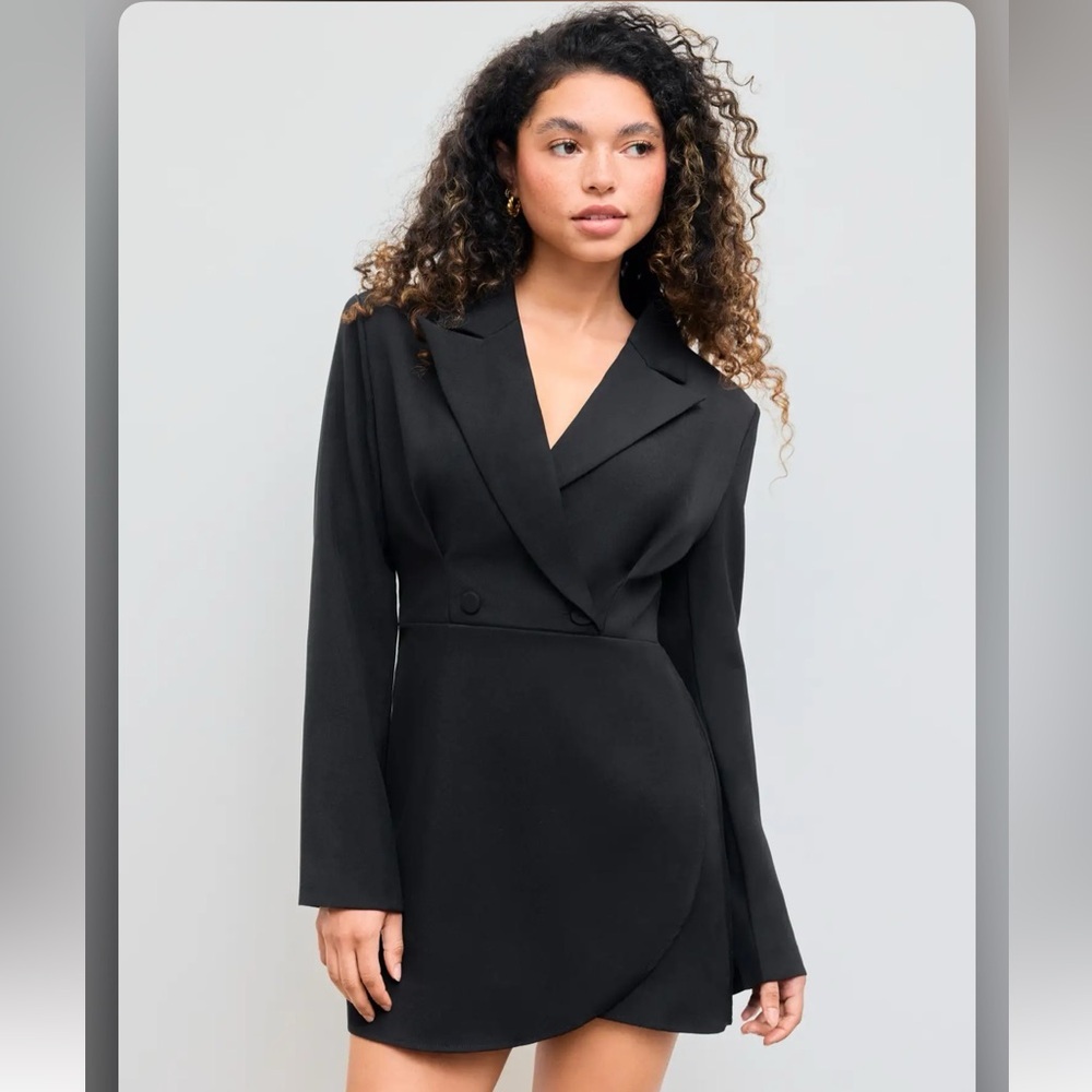 Cider COLLAR SOLID BUTTON MINI DRESS S AR8-10 - Picture 7 of 13